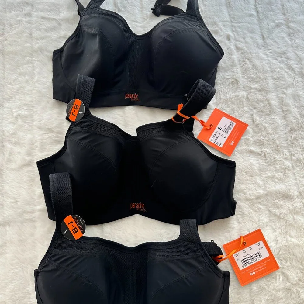 NWT Panache Black Underwire HIgh Impact Sports Bra - 30E - Picture 10 of 10